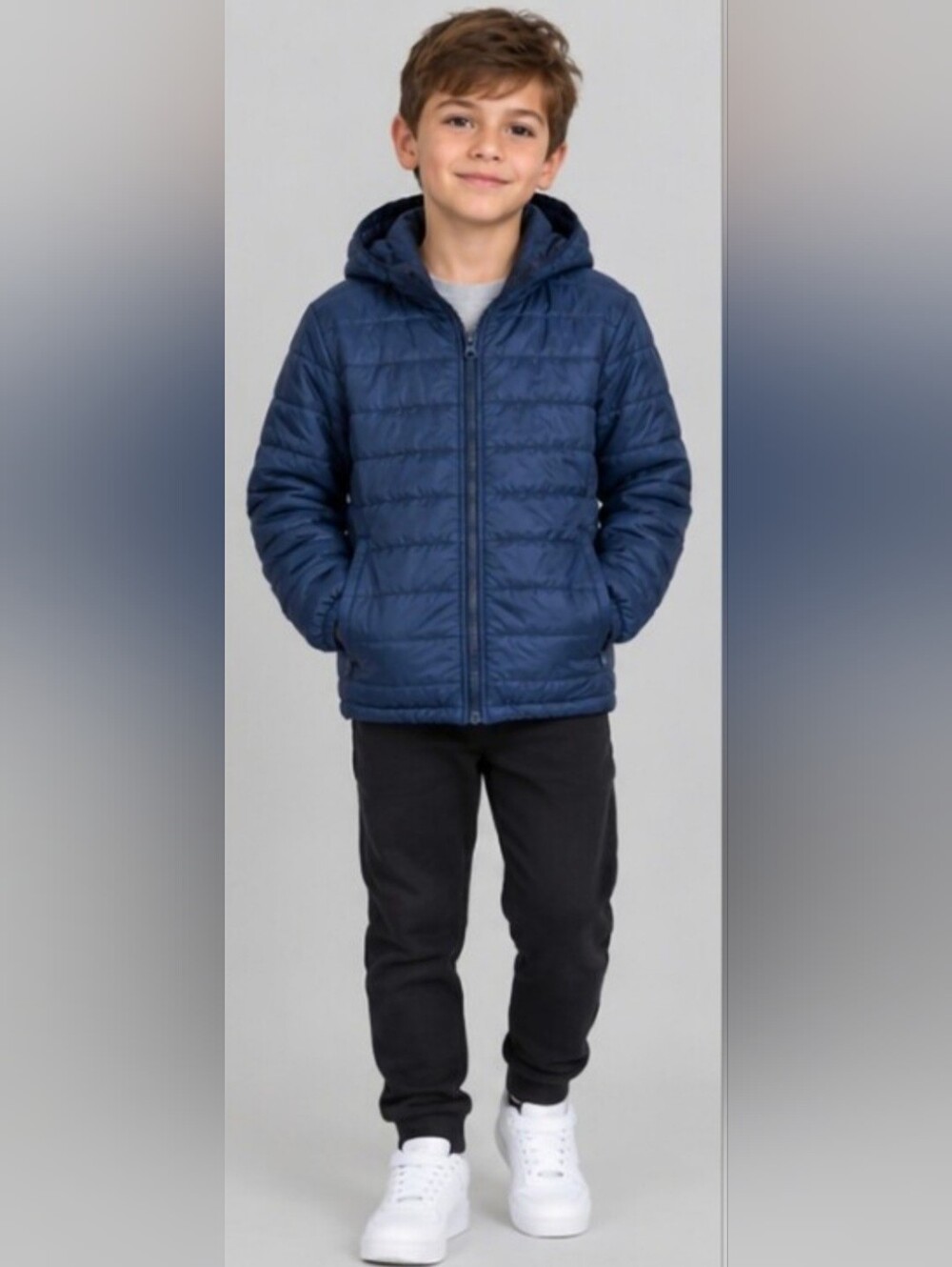 Ripzone - Kids Navy Quilted Puffer Jacket